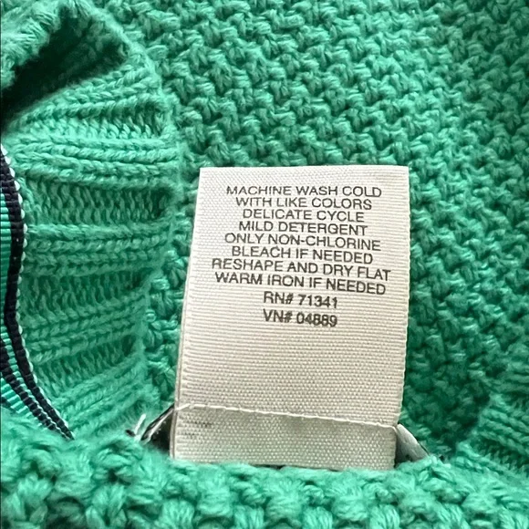 L.L. Bean Women’s Vintage Green Button Down Knit Cardigan - L - Picture 4 of 8
